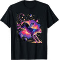 Astronaut Rides Cheetah Space Stars Comets Galaxy Planets Apparel Comfort Fit Gift Ready