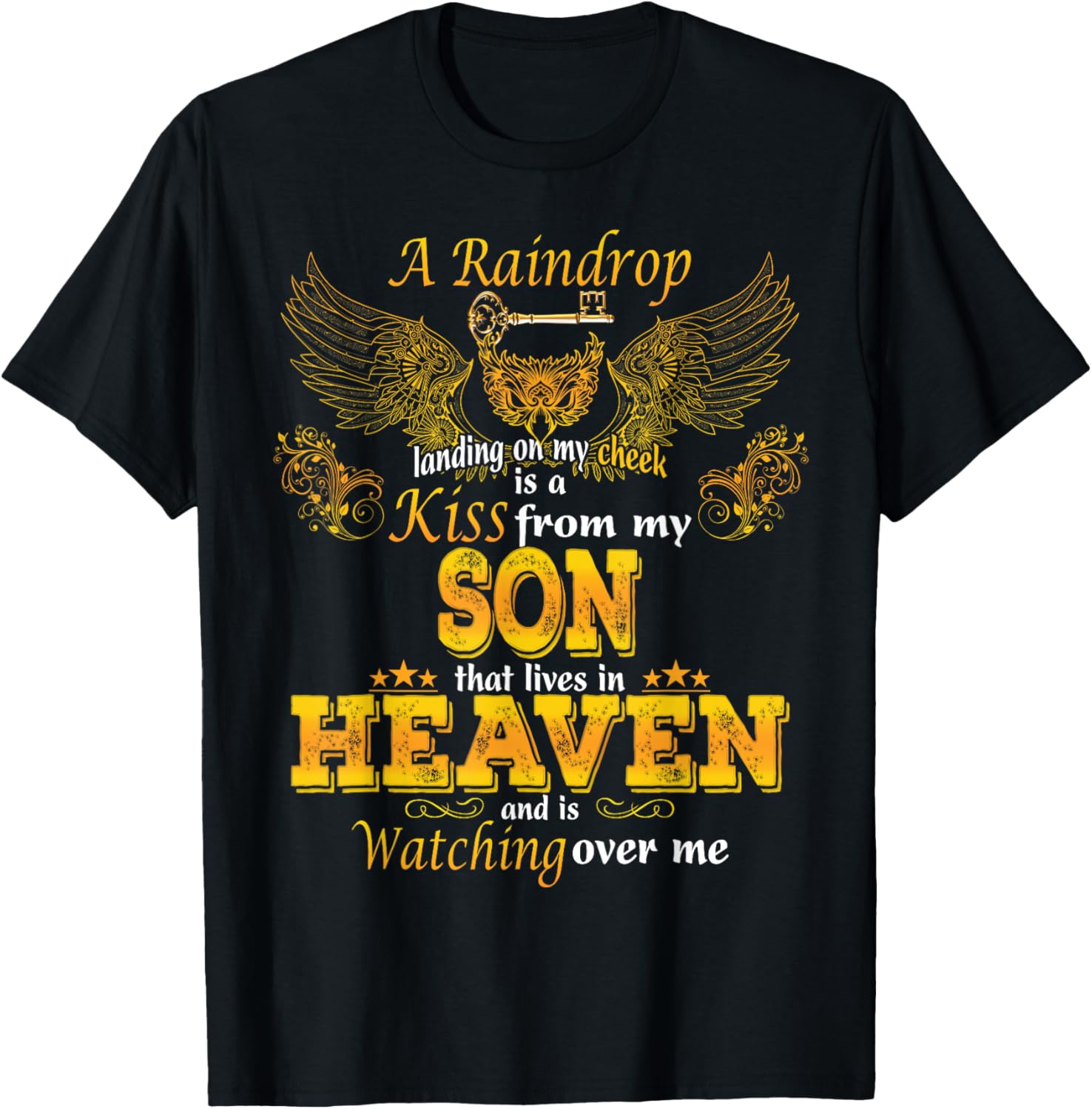 In Memory Of Son Angel Know Heaven Beautiful Place Apparel | Premium Quality | Perfect Gift Choice