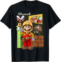 Super Mario Maker 2 Game Play Portrait Grid Background Apparel | US Viral Style | Aesthetic Fit