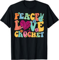 Peace Love Crochet Groovy Crocheting Knitting Yarn Lover Yarn Supply | Top Rated | High CTR Title