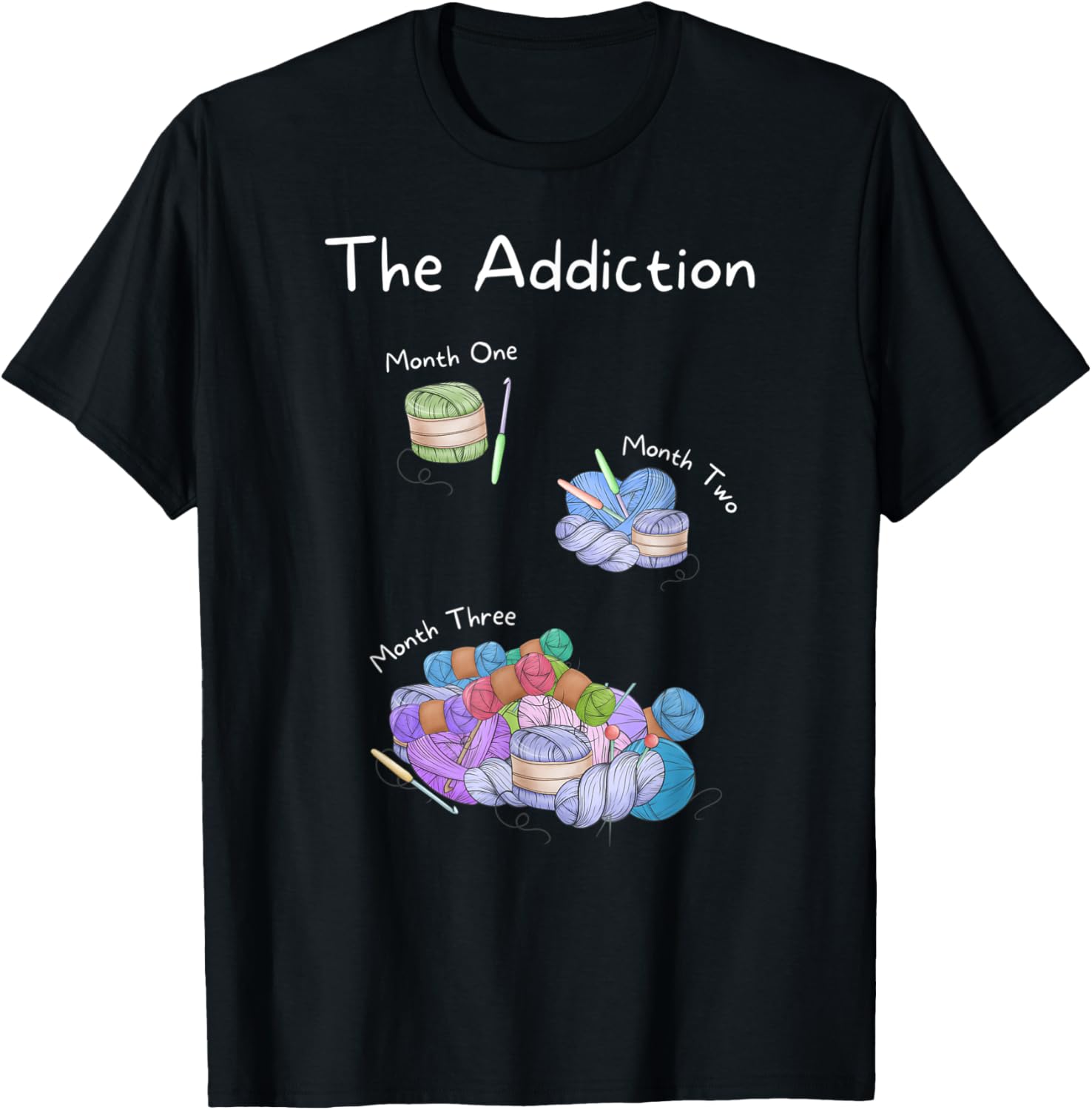 Funny Crochet Grandma Mom Crocheting Addiction Yarn Lover Yarn Supply | Premium Quality | Perfect for Crafters