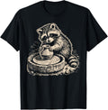 Retro Cute Raccoon At Pottery Wheel Throwing Animal Pottery Apparel | Best Seller Pick | Perfect Gift Idea
