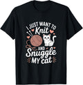 I Just Want to Knit and Snuggle My Cat Cozy Yarn Lover Yarn Supply | Top Rated | High CTR Title