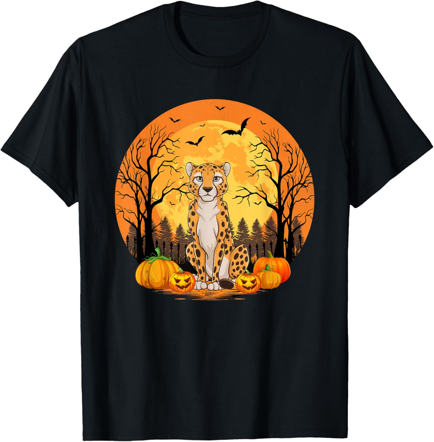 Pumpkin With Funny Halloween Costume Cheetah Lover Apparel High Search Demand Best Seller Look