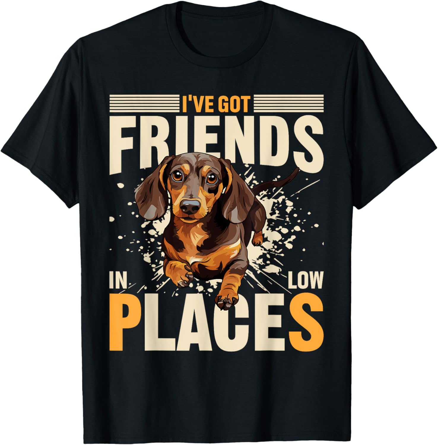 I've Got Friends in Low Places Dachshund Lovers Apparel | Premium Quality | Aesthetic Casual Look