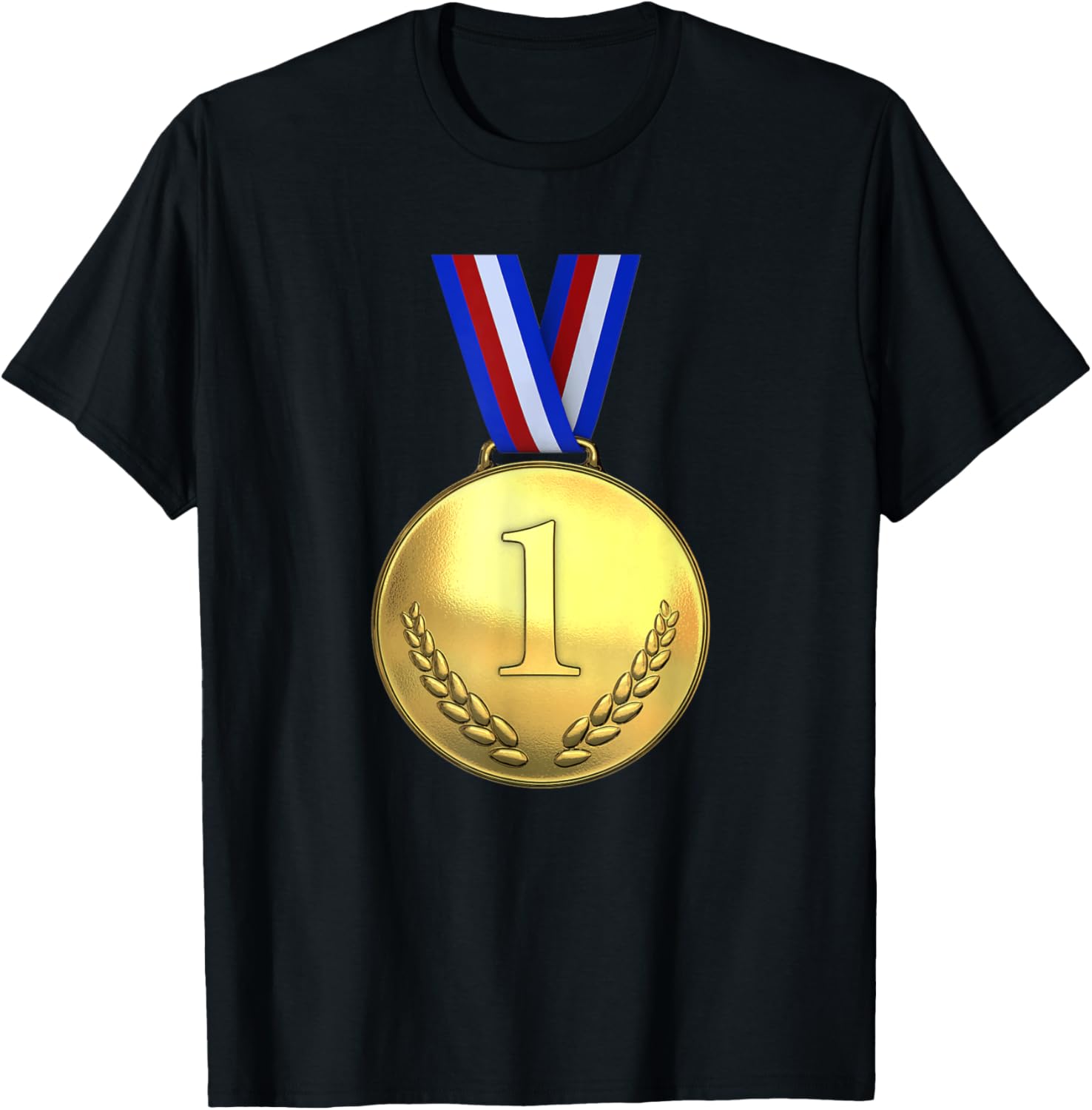 Gold Medal T-Shirt First Place 1st Winner Graphic Tee T-Shirt | Bestseller Style | Top Rated Comfort