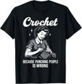 Crochet Because Punching People Is Wrong Yarn Supply | Viral US Pick | Customer Favorite