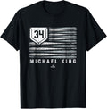 Vintage US Flag Baseball Stripes Michael King New York MLBPA Apparel | Premium Quality