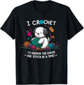 Funny Yarn Crochet Dog Theme Graphic Tees for Crochet Lovers T-Shirt | Trending 2025 | Perfect for Crafters