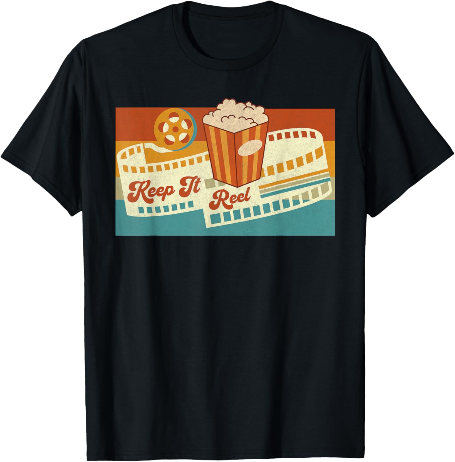 Keep It Reel Movie Theater Film Buff Cinephile Filmmaker 70s Apparel | US Viral Style | Aesthetic Fit