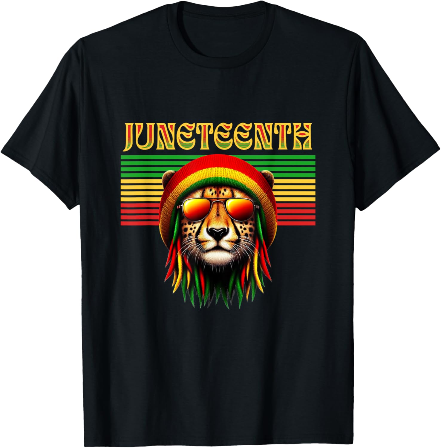 Juneteenth African Black History Tiger Cheetah Pride Freedom T Shirt Premium Print US Top Pick