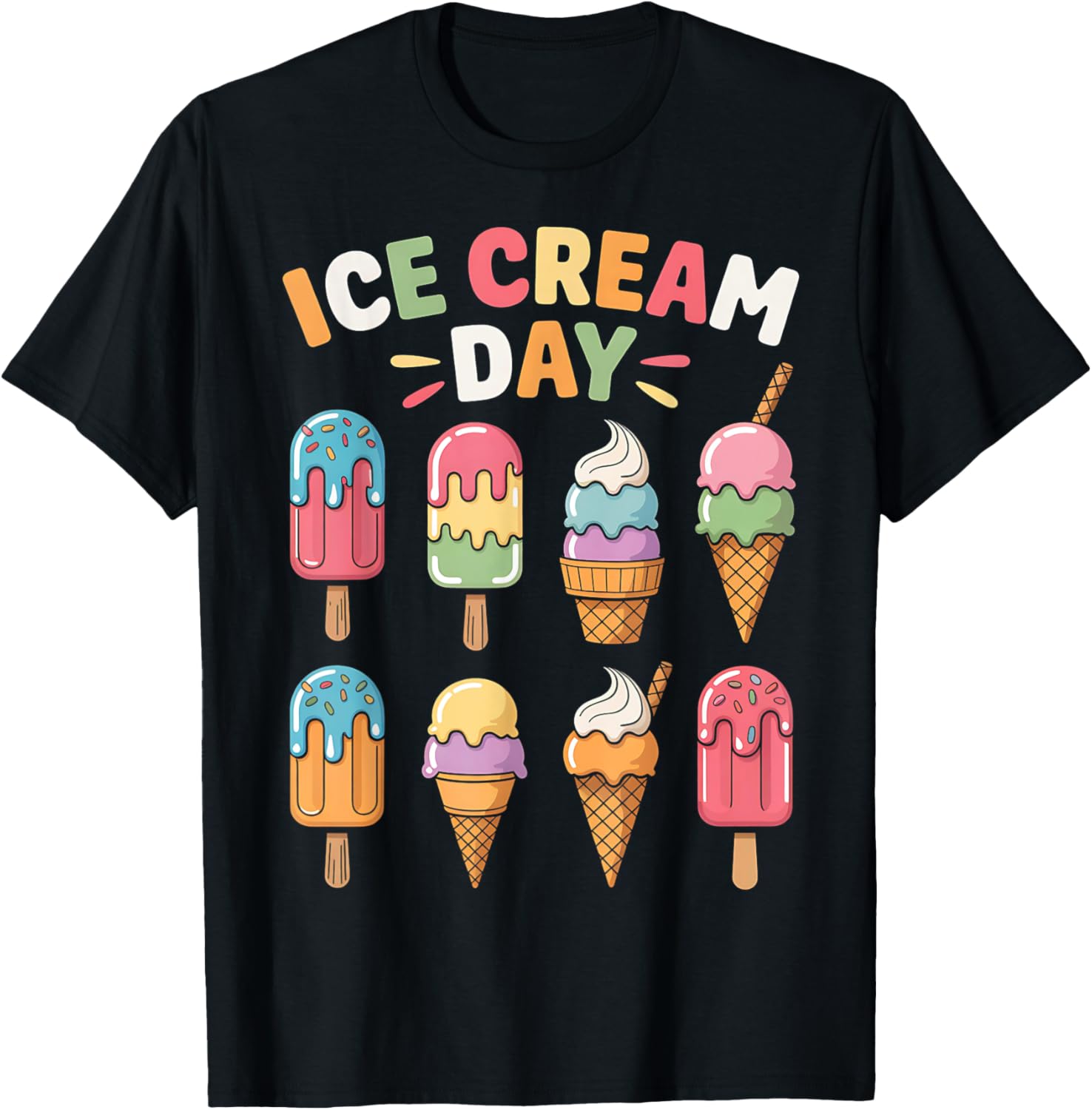Ice Cream Day Shirt Toddler Ice Cream Party Women Men Kids T-Shirt | High Search Volume | Perfect Gift Idea