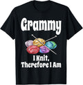 Funny Grammy I Knit Therefore I Am Knitting Crochet Yarn Yarn Supply | Top Rated | Best Seller Choice