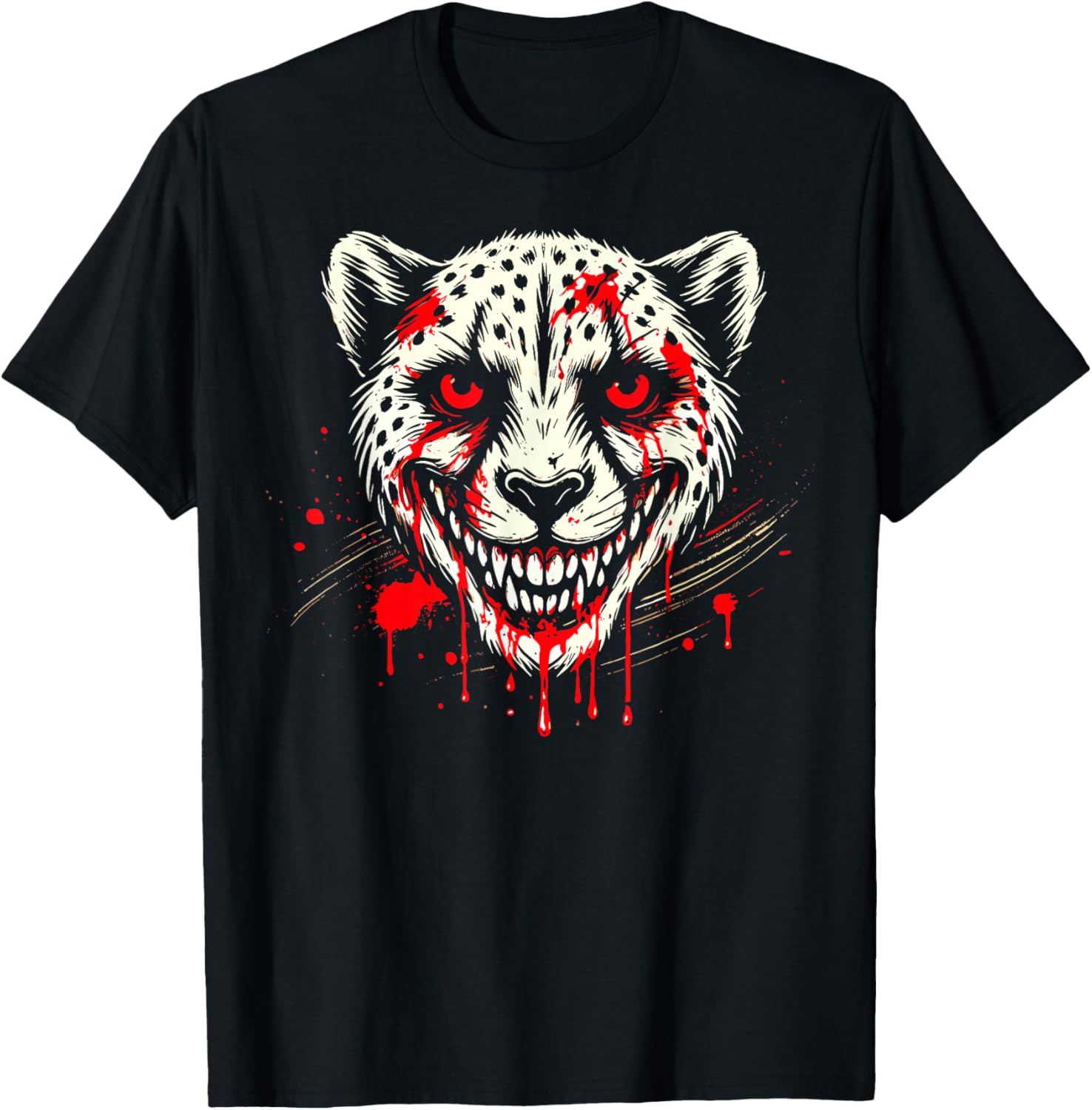 Cheetah Halloween Costume Adults Scary Creepy Cheetah Killer Apparel Comfort Fit Gift Ready