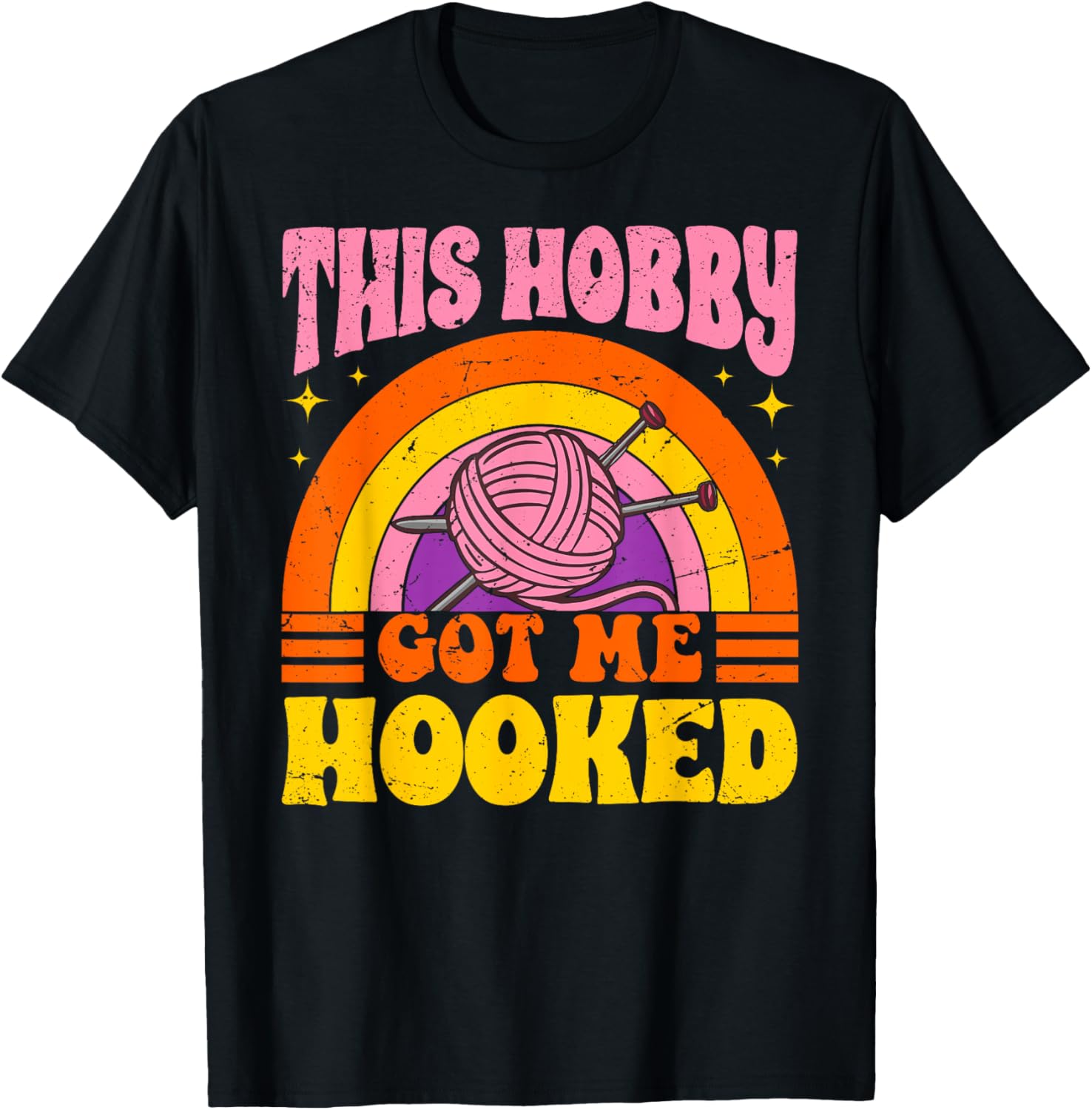 This Hobby Got Me Hooked - Yarn Knitting Crocheting Hobby Yarn Supply | Top Rated | Best Seller Choice