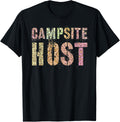 CAMPSITE HOST Leopard Print Summer Counselor Teacher Crew Apparel Streetwear Style US Top Pick