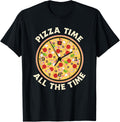 Pizza Time All The Time - Funny Pizza Lover Apparel | Trending 2025 | Comfort Daily Wear