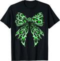 Coquette Bow Cheetah Animal Pattern Lime Green Leopard Print Apparel Comfort Fit Hot Right Now