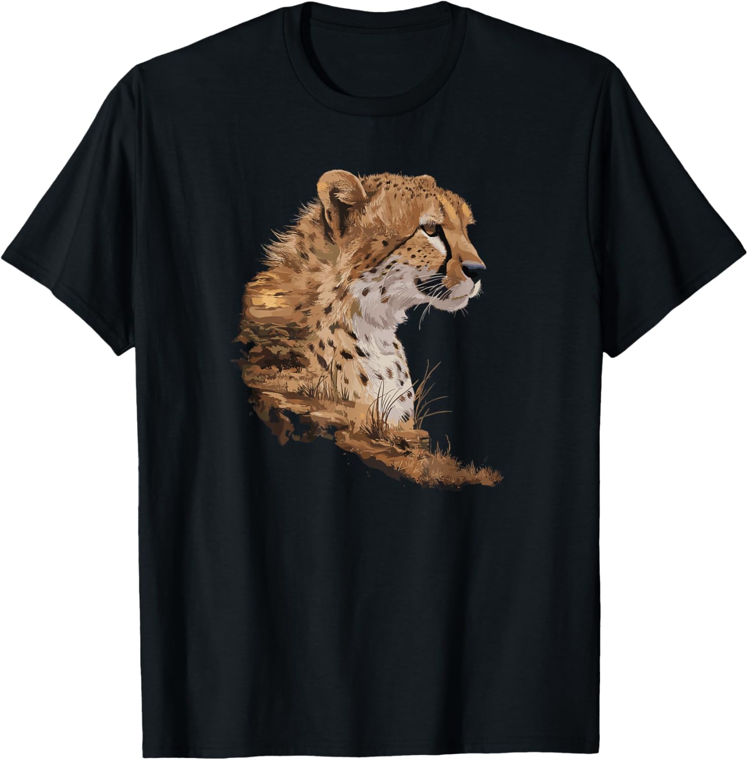 Pastel Paint Art Cheetah Cheetahs Apparel Comfort Fit Best Seller Look