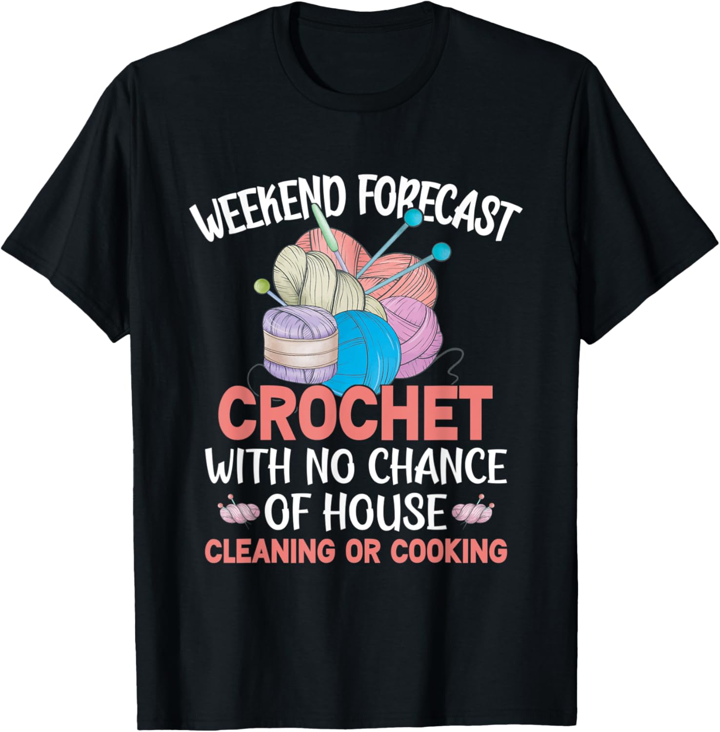 Weekend Forecast Crochet To Crocheter Or Yarn Crocheting Yarn Supply | Viral US Pick | Best Seller Choice