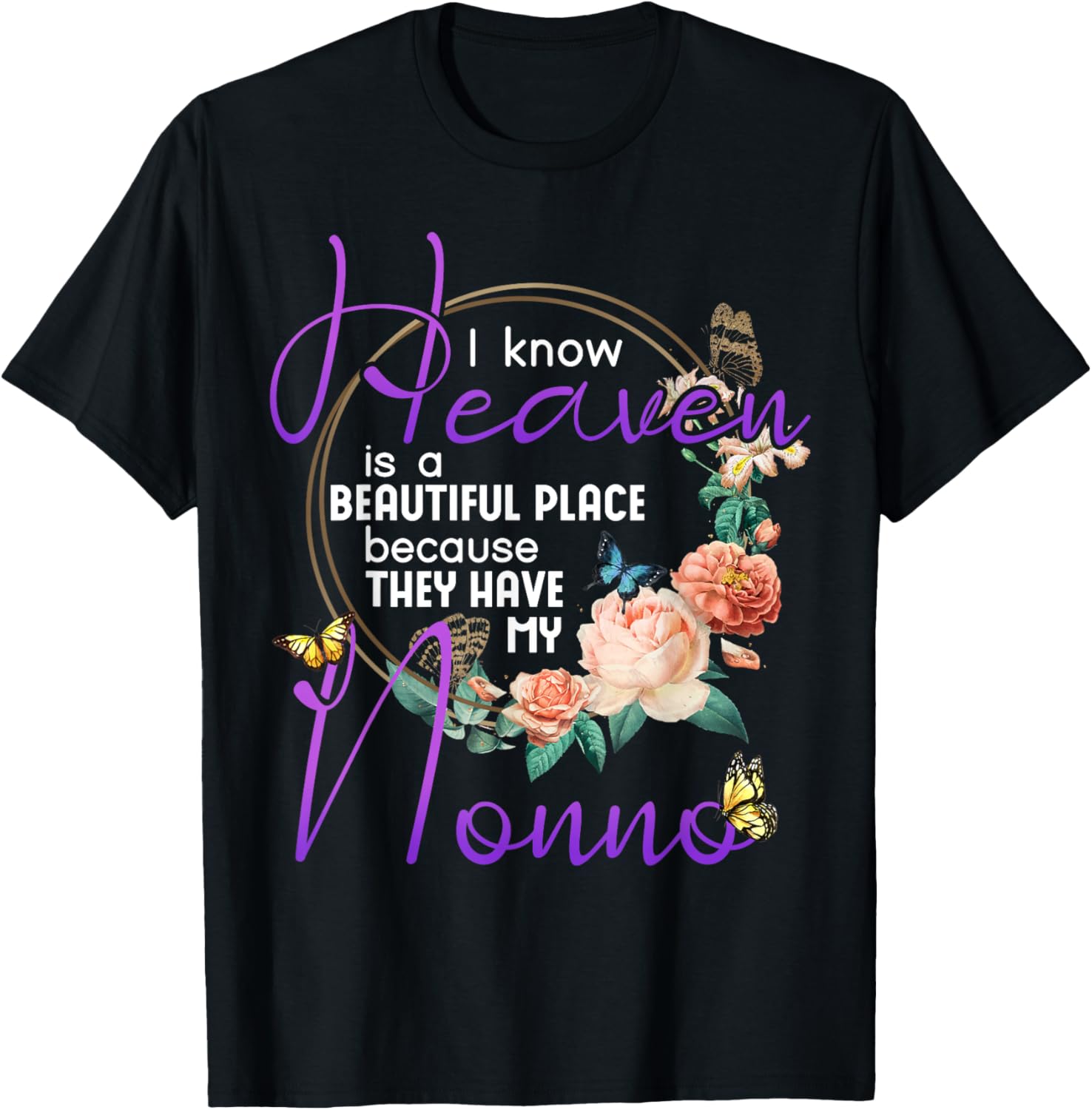 Nonno I Know Heaven is a Beautiful Place Family Memorial Apparel | Top Conversion Title | High CTR Boost