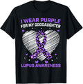 Cute I Wear Purple Goddaughter Lupus Awareness Cheetah Print Apparel Comfort Fit Gift Ready