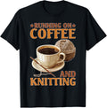 Running On Coffee and Knitting Yarn Crocheting Hobby Yarn Supply | Viral US Pick | Customer Favorite
