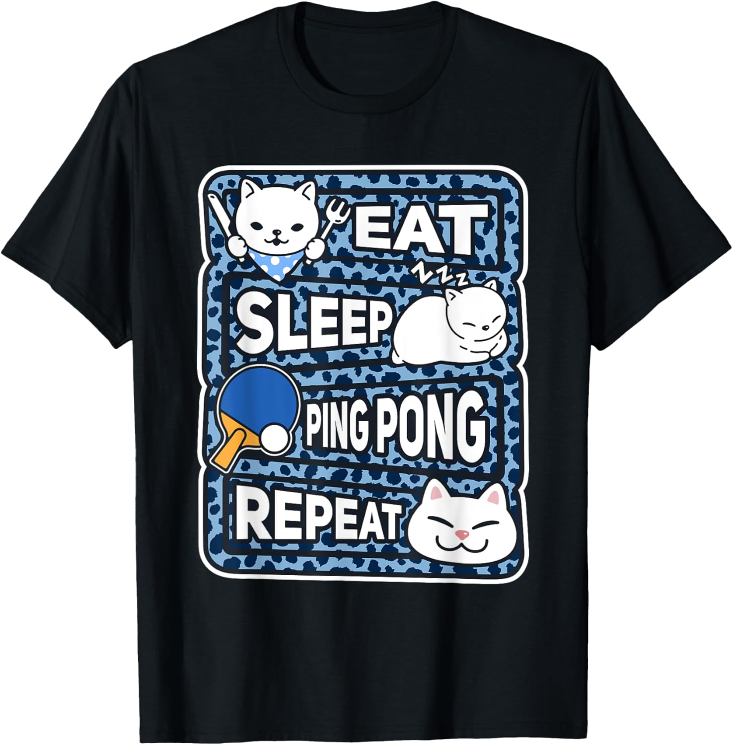 Eat Sleep Ping Pong Repeat Boy Kid Table Tennis Lover Outfit Apparel Premium Print Fan Favorite