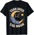 Yarn Over The Moon Cute Cat Design For Yarn Lovers Halloween Yarn Supply | Viral US Pick | Best Seller Choice