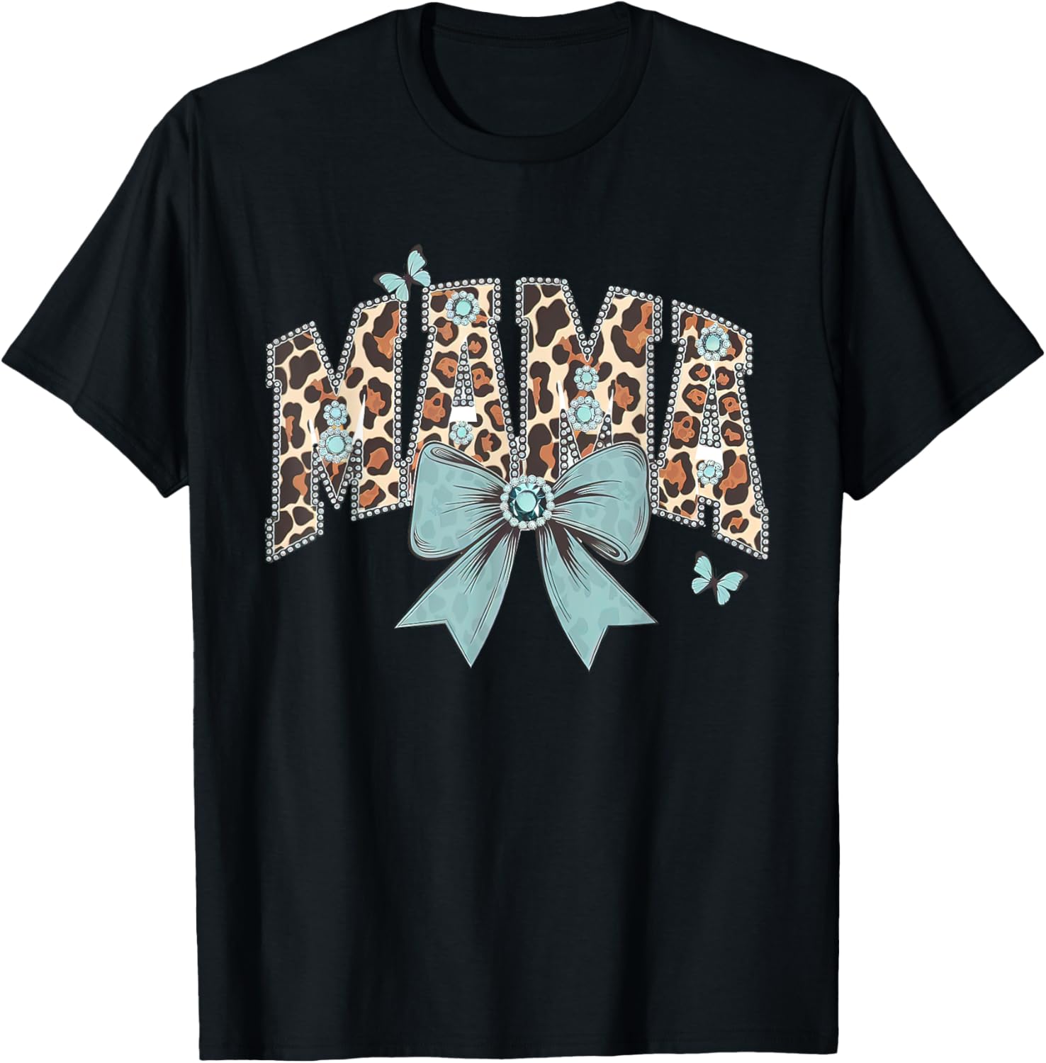 Mama Coquette Bow Cheetah Leopard Print Mom Mothers Day Apparel Premium Print Hot Right Now