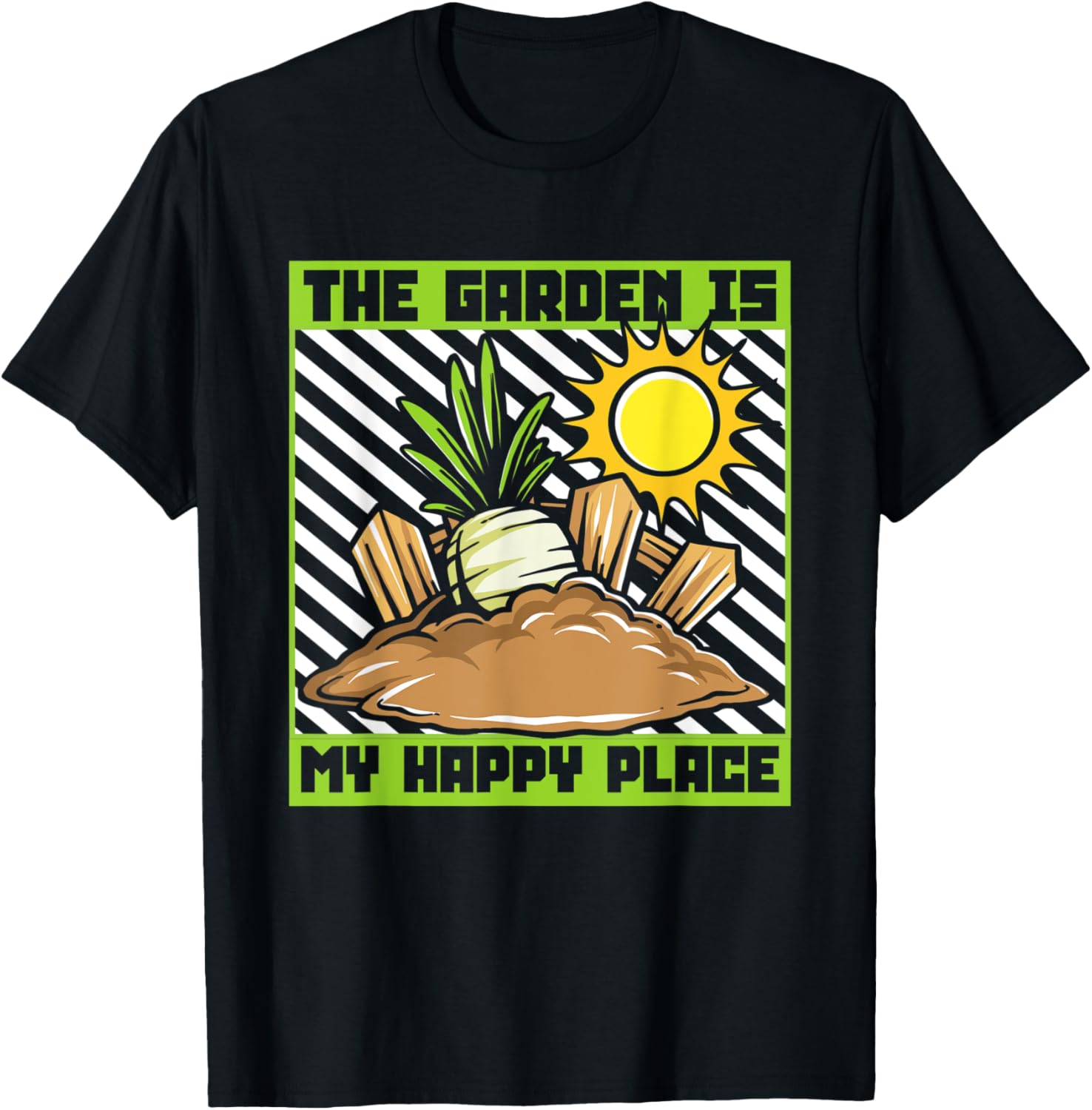 The Garden Is My Happy Place Gardener Horticulture Gardening Apparel | Bestseller Style | Customer Favorite