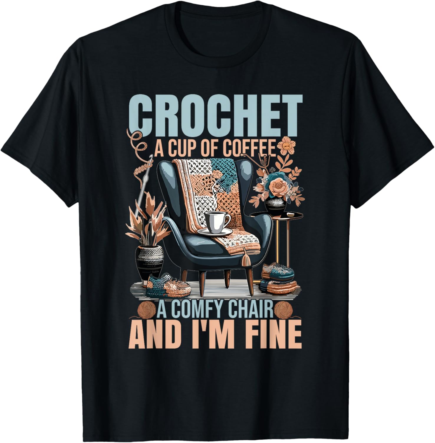 Yarn Crocheter Coffee Crochet Quote Crocheting Yarn Supply | Top Rated | High CTR Title