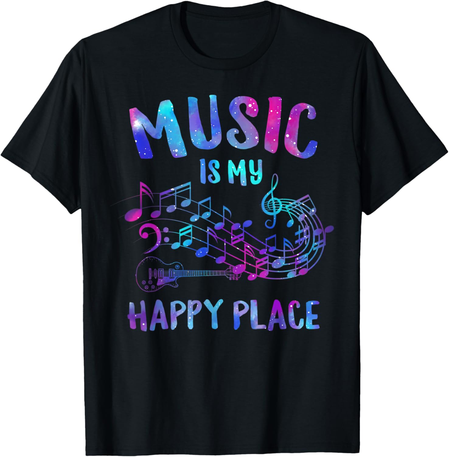 Music Is My Happiest Place Musician Jazz Music Teacher Gifts Apparel | Google Shopping Optimized | Customer Favorite