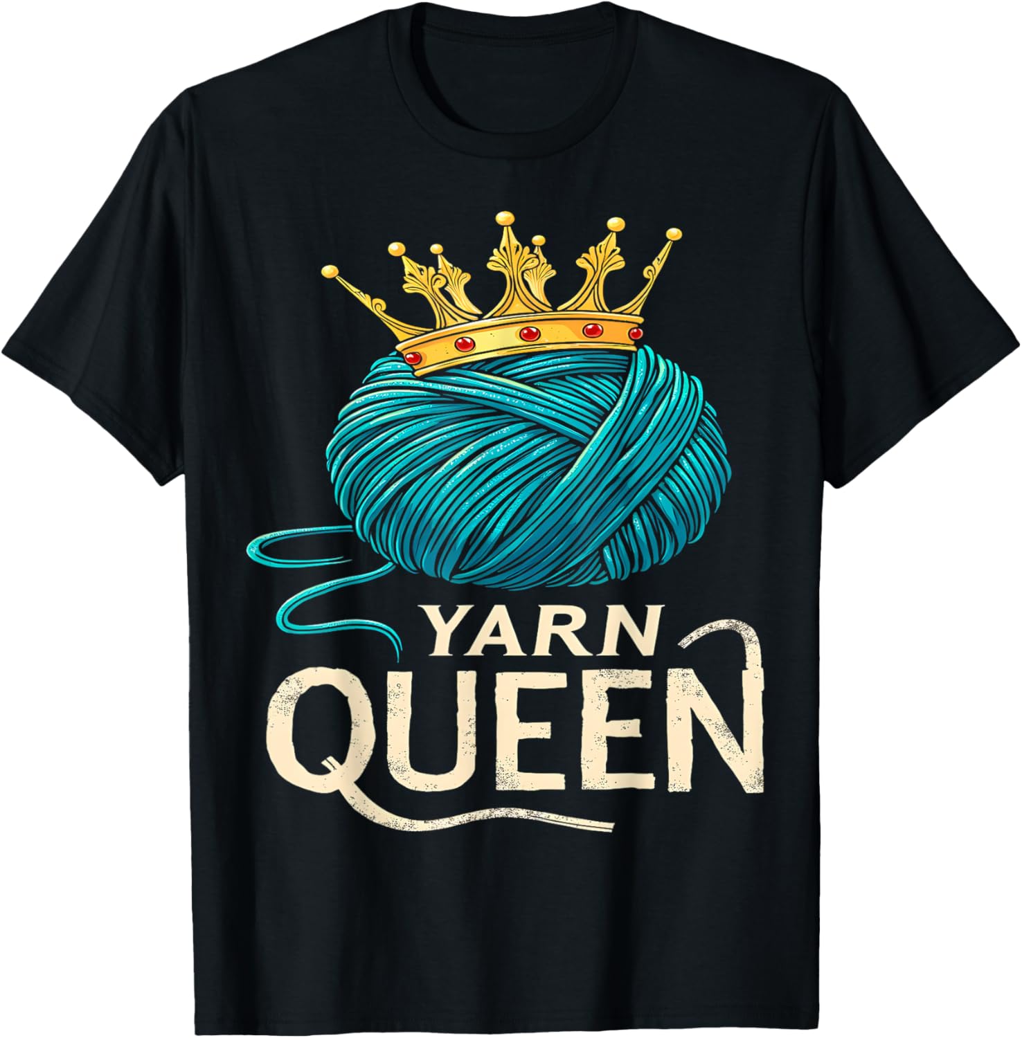 Yarn Queen Funny Crochet Knitting Yarn Supply | Premium Quality | Perfect for Crafters