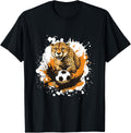 Cheetah Playing Soccer Funny Animal Apparel Streetwear Style Everyday Wear