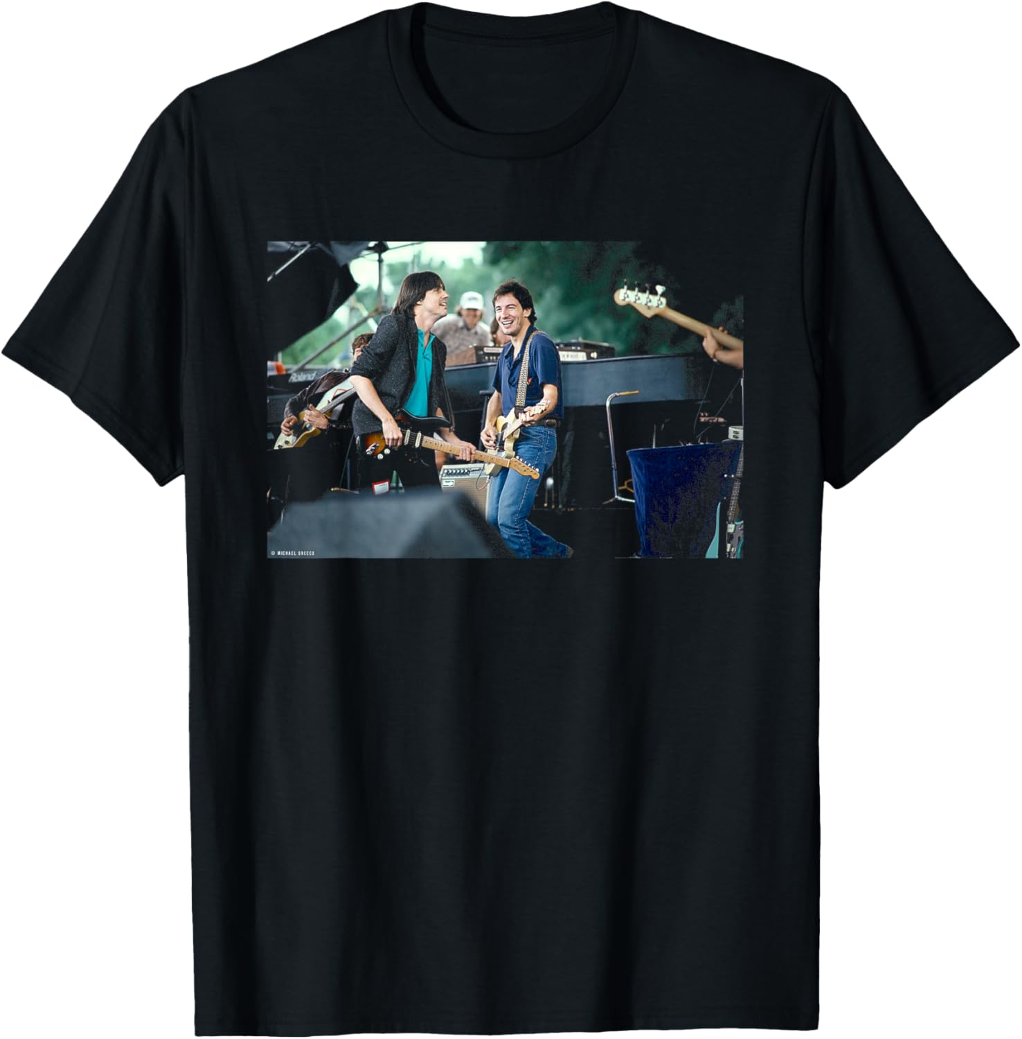 Jackson Browne & Bruce Springstein Live by Michael Grecco Apparel | Premium Quality