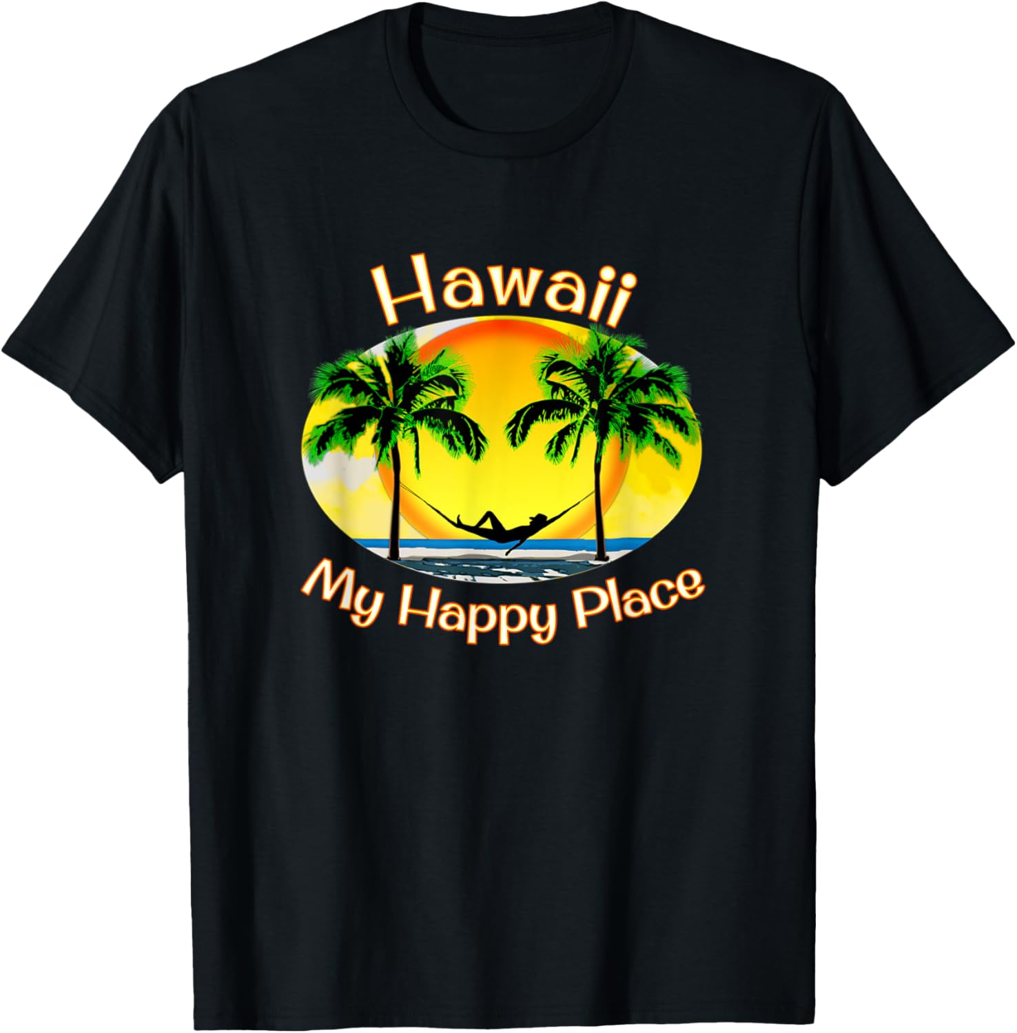 Hawaii My Happy Place Funny Beach Summer Apparel | Google Shopping Optimized | High CTR Boost
