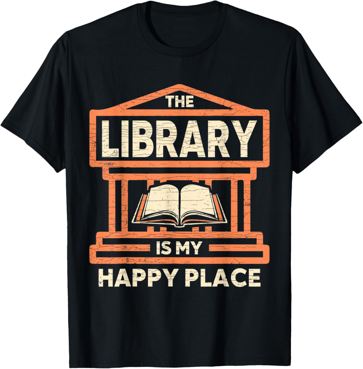 The Library Is My Happy Place Book Hoarder Apparel | High Search Volume | Daily Wear Essential
