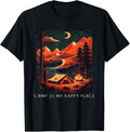 Camp Is My Happy Place funny retro camping Apparel | Bestseller Style | Aesthetic Casual Look