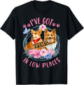 Corgi Dog Lovers I've Got Friends In Low Places Floral Men Women Kids Apparel | Google Shopping Optimized | Aesthetic Casual Look