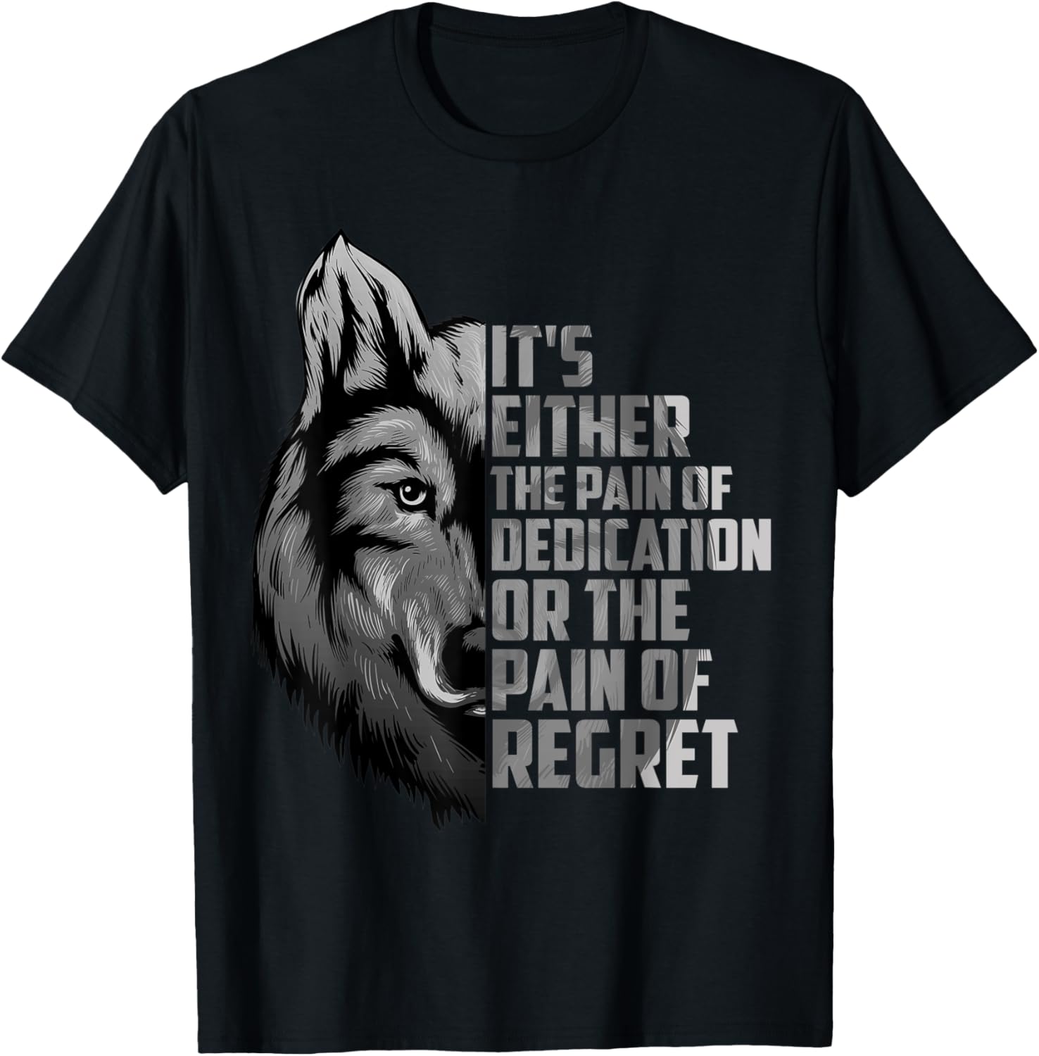 Wolf Art Success Motivational Quote Wolves Apparel | US Best Seller