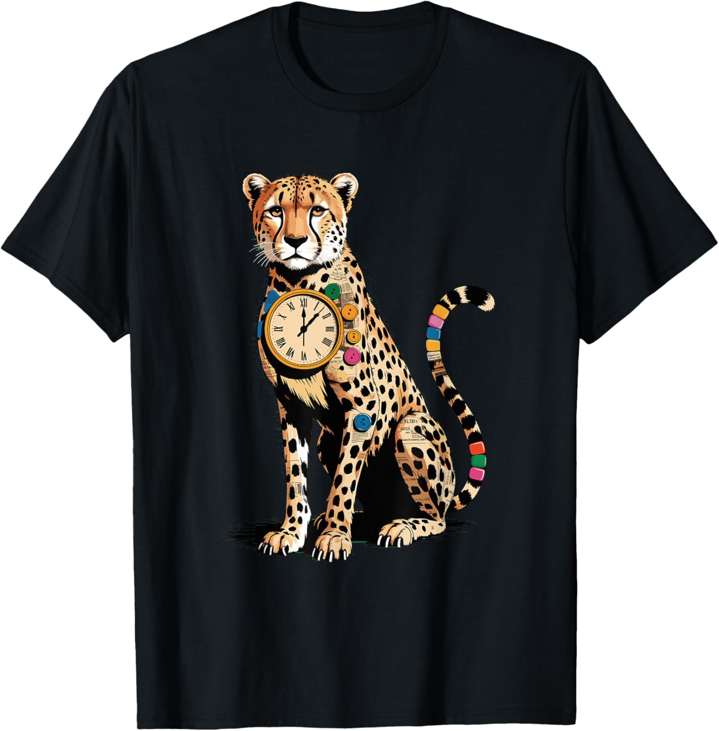 Collage Art Cheetah Cheetahs Apparel High Search Demand Fan Favorite