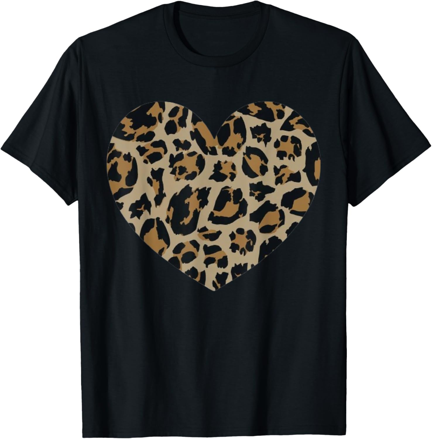 Love Cheetah Leopard Print Heart Valentines Day Girls Women Apparel Trending US Fan Favorite