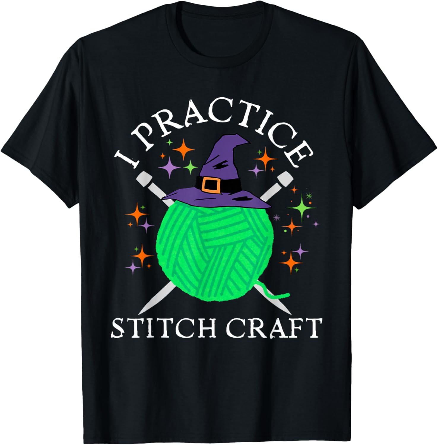 I Practice Stitch Craft Halloween Knitting Knit Yarn Funny Yarn Supply | Top Rated | High CTR Title