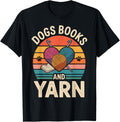 Dogs Books And Yarn Funny Crocheting Yarn Supply | Top Rated | High CTR Title
