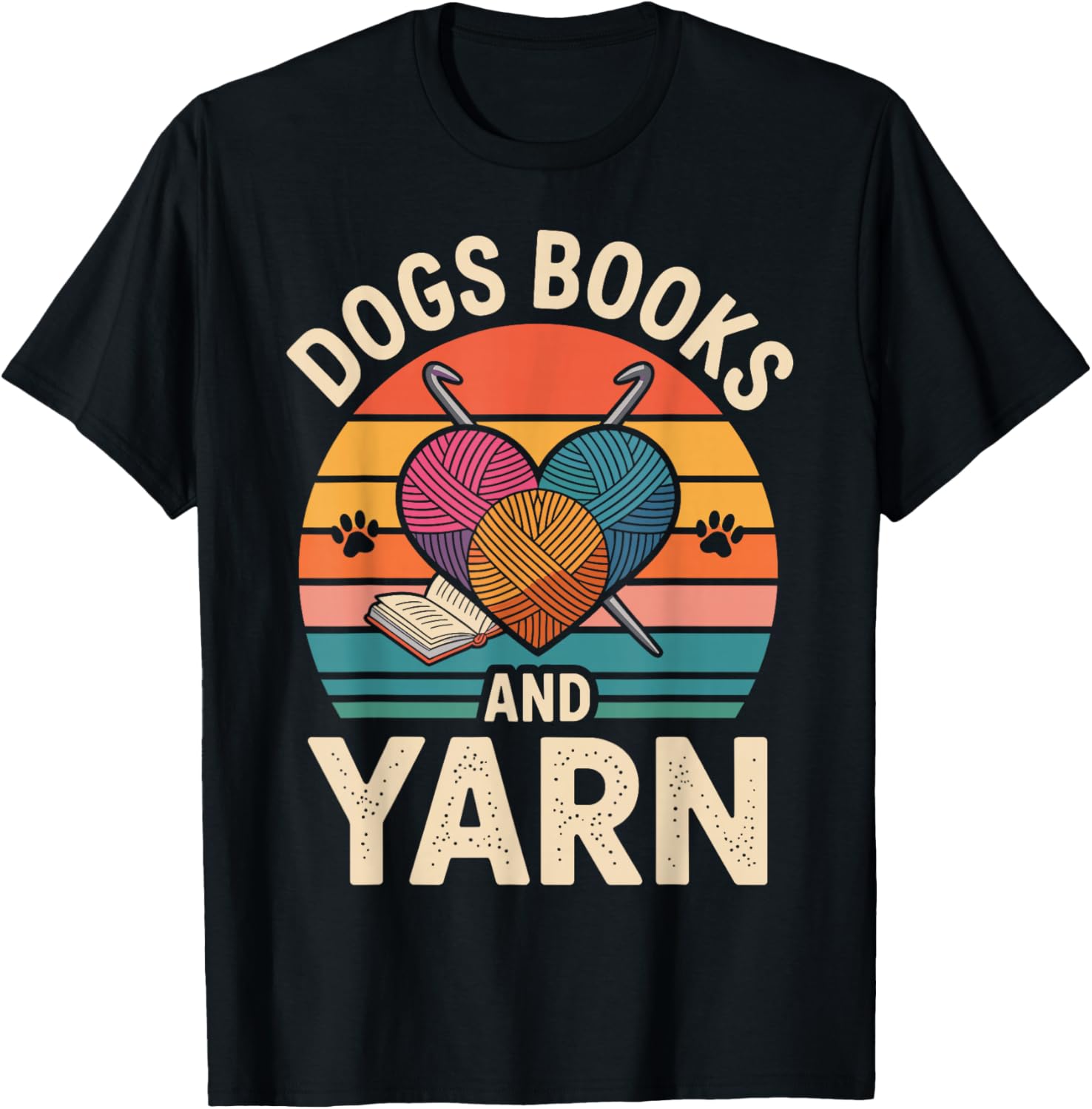 Dogs Books And Yarn Funny Crocheting Yarn Supply | Top Rated | High CTR Title