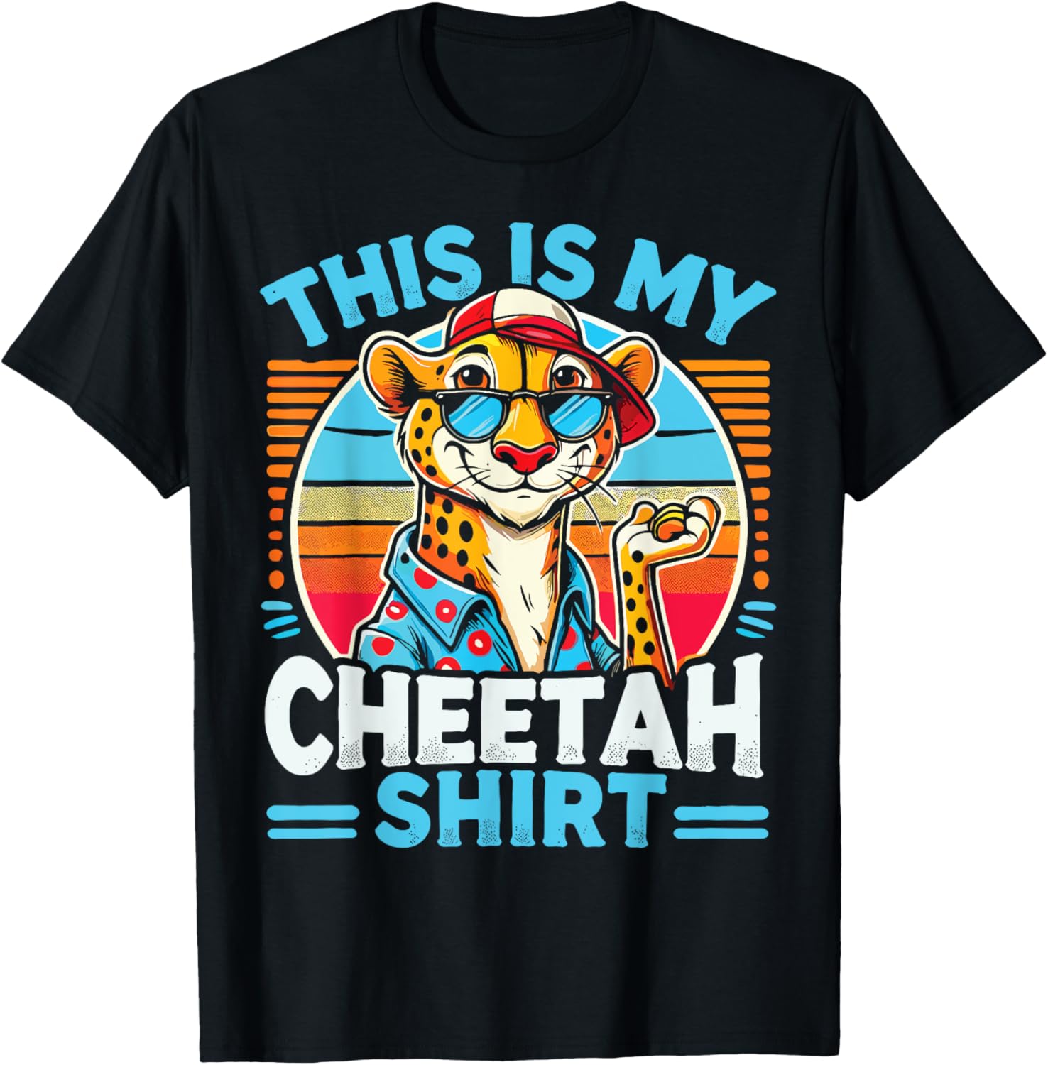 Cheetah Wearing Sunglass Wildlife This Is My Cheetah Apparel Trending US Best Seller Look