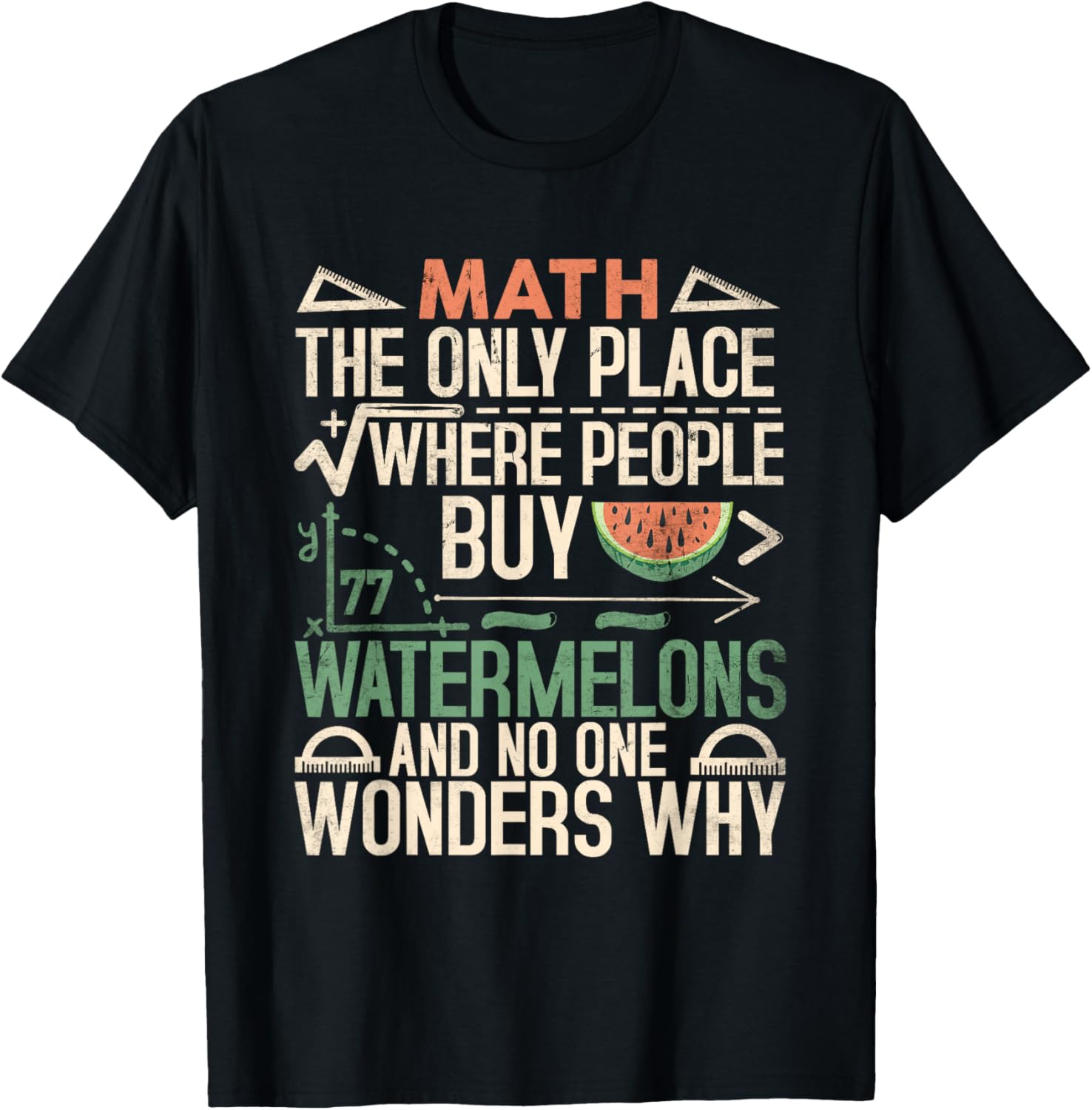 Math The Only Place Where People Buy 77 Watermelons Funny Apparel | Trending 2025 | High CTR Boost