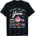 She Who Dies With The Most Yarn Wasn't Crocheting Yarn Supply | Top Rated | Best Seller Choice