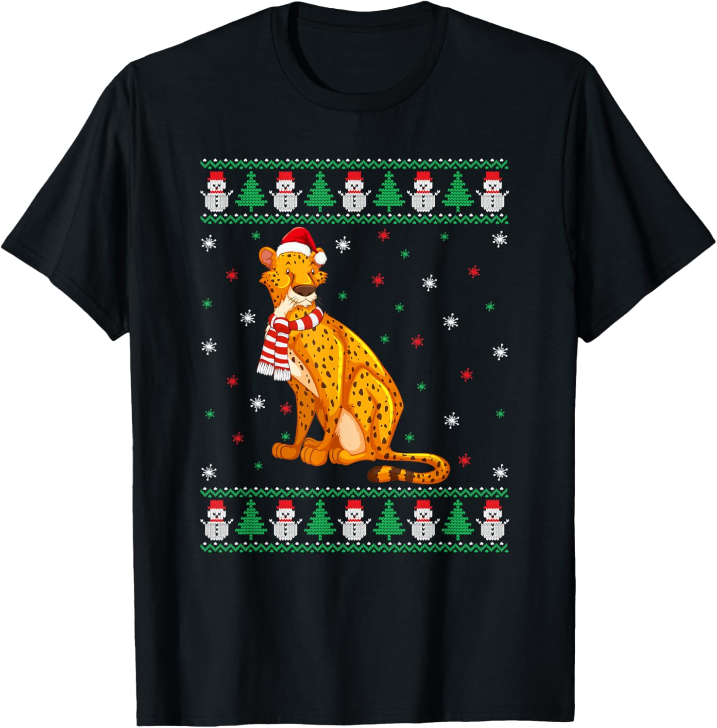 Cheetah Animal Matching Family Ugly Christmas Sweater Sweater Comfort Fit Fan Favorite